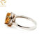 Diamond Wedding 24K personalizou o anel de prata