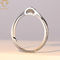 O AAA CZ apedreja a prata personalizada ajustável Ring For Women