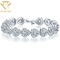 O coração dá forma ao CCT 7,6 polegadas de Diamond Bracelets For Women