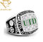 Personalize o anel de campeonato de prata do futebol do metal ostenta anéis de campeonato para equipes