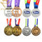 Medalhas feitas sob encomenda e troféus da ginástica de cobre