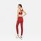 2 partes do Sportswear vermelho das mulheres do OEM ajustam o equipamento sem emenda do exercício da ioga
